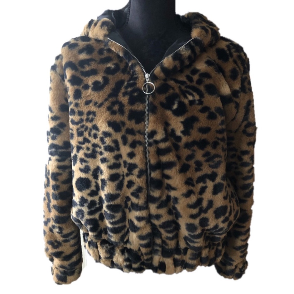 🚫SOLD Wild Fable | Cheetah Faux Fur Jacket - Picture 1 of 8
